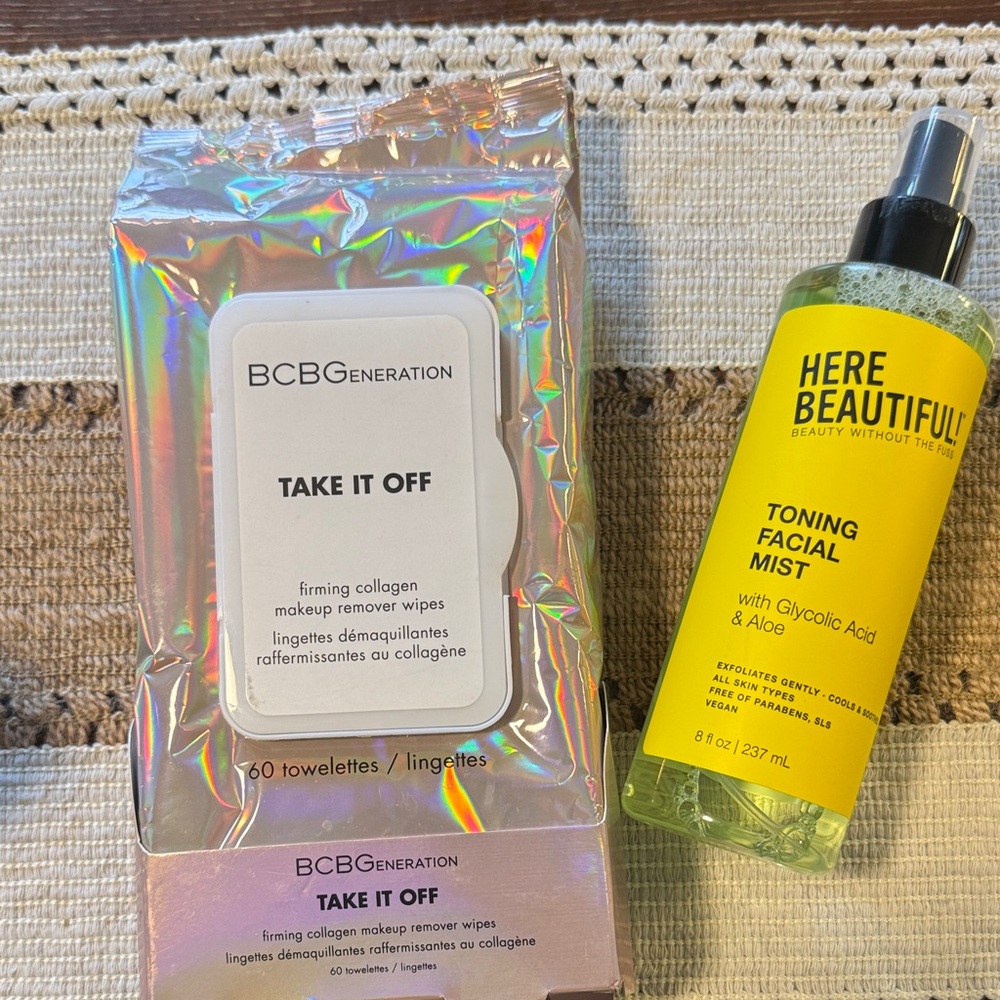 BCBGeneration Take It off wipes & Toner spray